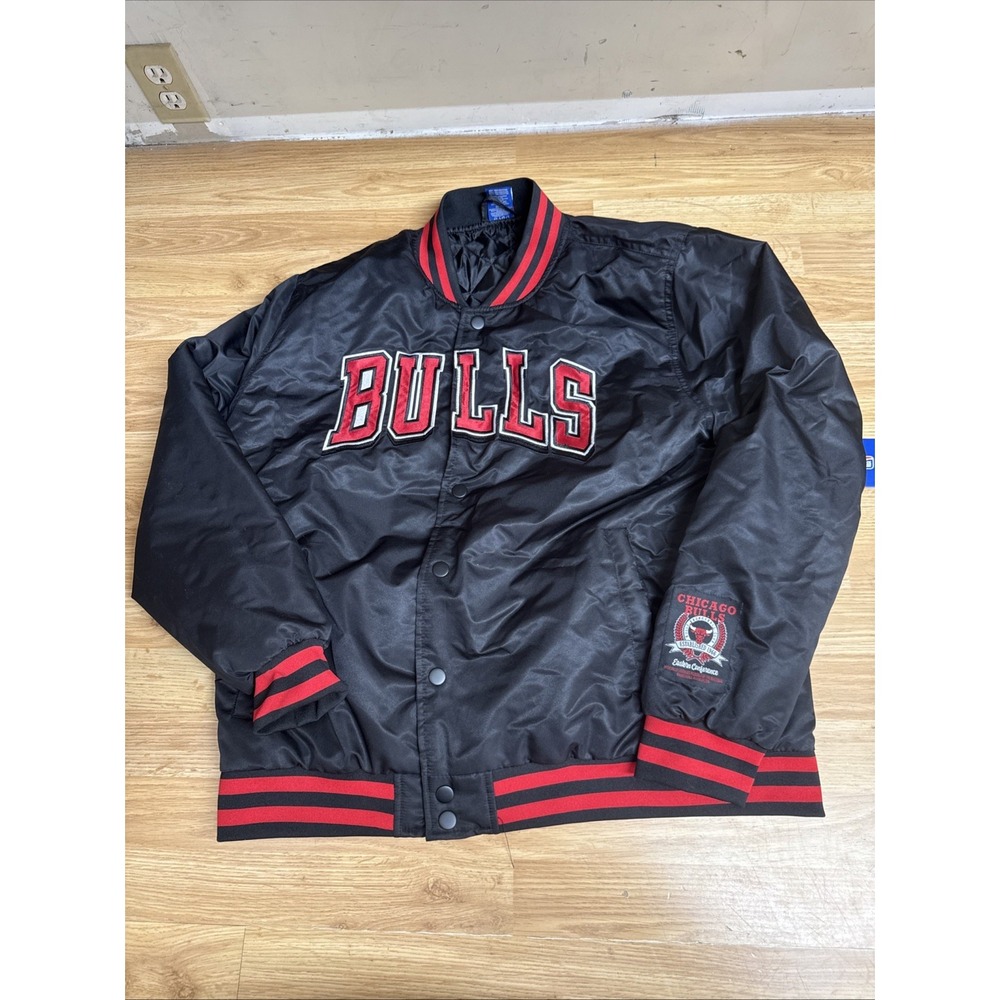 Chicago Bulls NBA Bomber Jacket Men's Size XL Team Apparel Ultra Game NWT